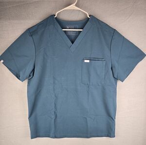 FIGS Scrub Top Men's‎ XL Teal Technical Collection Medical Uniform